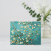Blühende Almond Tree Vintag Van Gogh Postkarte (Stehend Vorderseite)