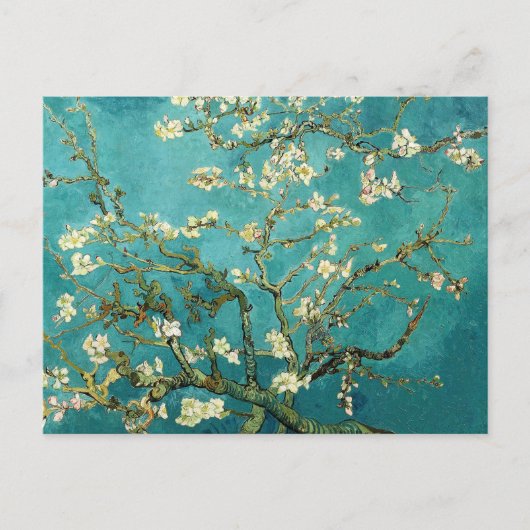 Blühende Almond Tree Vintag Van Gogh Postkarte (Vorderseite)