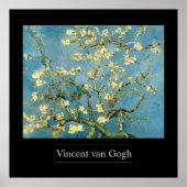 Blühende Almond Tree von van Gogh Poster Print (Vorne)
