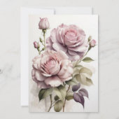 Blühende Anfänge zu rosigen Romanen Einladung (Rückseite)