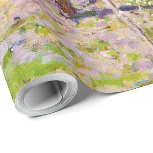 Blühende Apfelbäume, Claude Monet Geschenkpapier (Rolleneckpunkt)