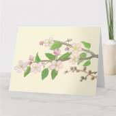 Blühende Apfelbaumzweigung Karte (Vorderseite)