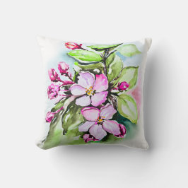 Blühende Apple-Blüten Kissen