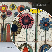 Blühende Array Crackle Glaze Keramik Tile Fliese