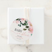 Blühende Babydusche Geschenkanhänger (Beispiel)