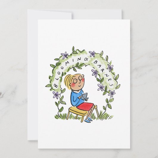 Blühende Barnes Einladung (Vorderseite)