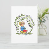 Blühende Barnes Einladung (Stehend Vorderseite)