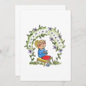 Blühende Barnes Einladung (Vorne/Hinten)