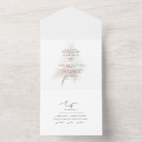 Blühende Bäume im Wasserfarbenfrohen