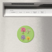 Blühende Bäume, imaginäre Farben. Magnet (In Situ (Geschirrspüler))