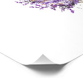 Blühende Bäume, imaginäre Farben. Poster (Ecke)