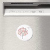 Blühende Bäume und Vögel in Liebe Magnet (In Situ (Geschirrspüler))