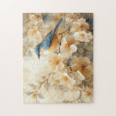 Blühende Bäume zeichnen Puzzle (Vertikal)