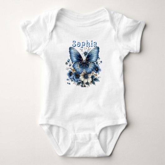 Blühende Beauty Sophia Baby Bodysuit. Baby Strampler (Vorderseite)