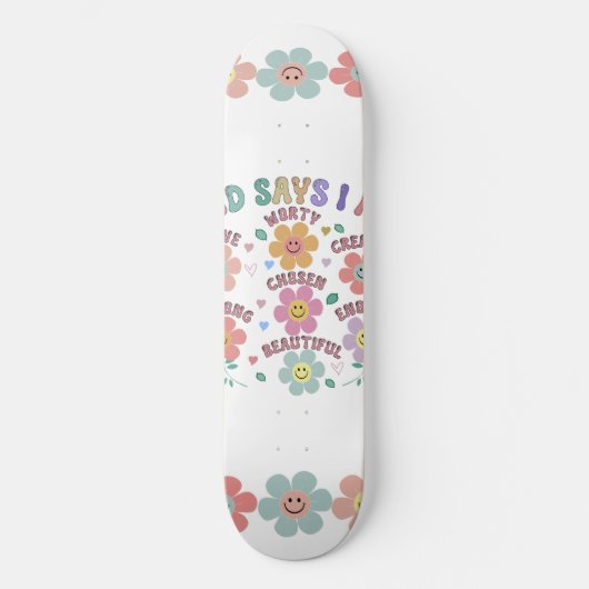 Blühende Bejahungen - Hinzufügen Skateboard (Vorderseite)