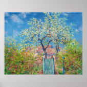 Blühende Birne, Monet Poster (Vorne)