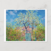 Blühende Birne, Monet Postkarte (Vorderseite)