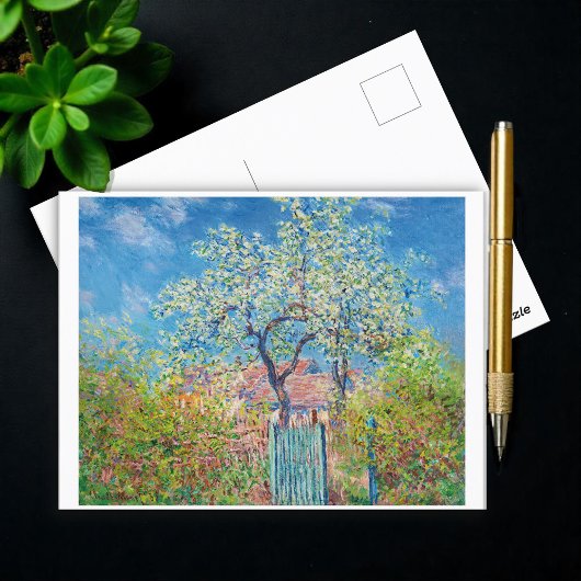 Blühende Birne, Monet Postkarte