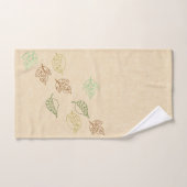 Blühende Blätter Ausschnitt Handtuchdesign Set (Handtuch)