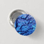 Blühende blaue Niederlassungen Button (Vorne & Hinten)