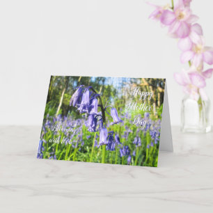 Blühende Bluebells - Benutzerdefinierte Muttertags Karte