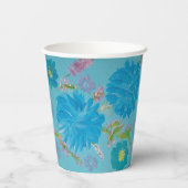Blühende Bluebells Bluebells Blumenpapier-Cups Pappbecher (Rückseite)