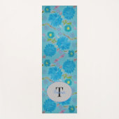 Blühende Bluebells Bluebells Monogram Yoga Mat Yogamatte (Vorderseite)