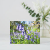 Blühende Bluebells - Personalisiert Postkarte (Stehend Vorderseite)