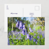 Blühende Bluebells - Personalisiert Postkarte (Vorne/Hinten)