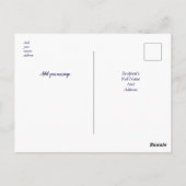 Blühende Bluebells - Personalisiert Postkarte (Rückseite)