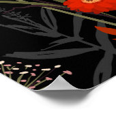 Blühende Blume auf der Wiese Poster (Ecke)