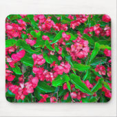 Blühende Blume aus rotem Begonia Mousepad (Vorne)