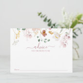 Blühende Blume Babyberatungskarte Einladung (Stehend Vorderseite)