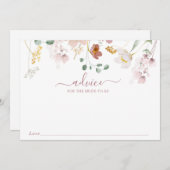 Blühende Blume Babyberatungskarte Einladung (Vorne/Hinten)