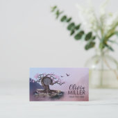 Blühende Blume des Lebensbaumes Visitenkarte (Stehend Vorderseite)