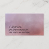 Blühende Blume des Lebensbaumes Visitenkarte (Rückseite)