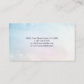 Blühende Blume des Lebensbaumes Visitenkarte (Rückseite)