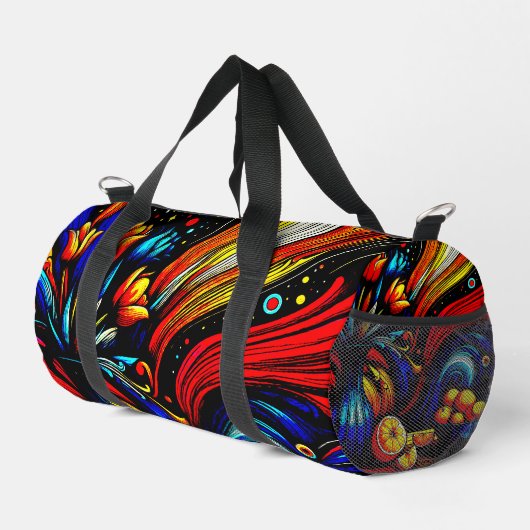 blühende Blume Duffle Bag (Rechte Ecke)