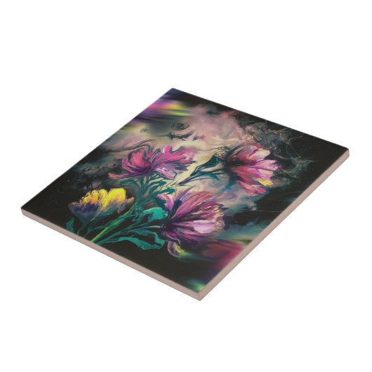 Blühende Blume Fliese (Seite)