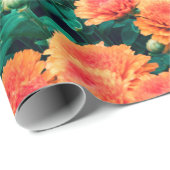 Blühende Blume im Gartenherbst,  Geschenkpapier (Rolleneckpunkt)