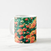Blühende Blume im Gartenherbst,  Kaffeetasse (Vorderseite Links)