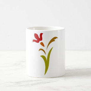 Blühende Blume Kaffee Tasse