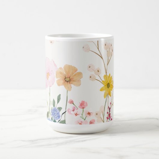 Blühende Blume Kaffeetasse (Mittel)