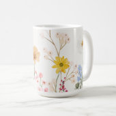 Blühende Blume Kaffeetasse (VorderseiteRechts)