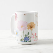Blühende Blume Kaffeetasse (Vorderseite Links)
