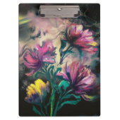 Blühende Blume Klemmbrett (Vorderseite)