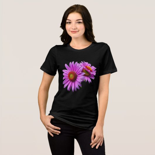 Blühende Blume Kunst T - Shirt (Vorderseite voll)