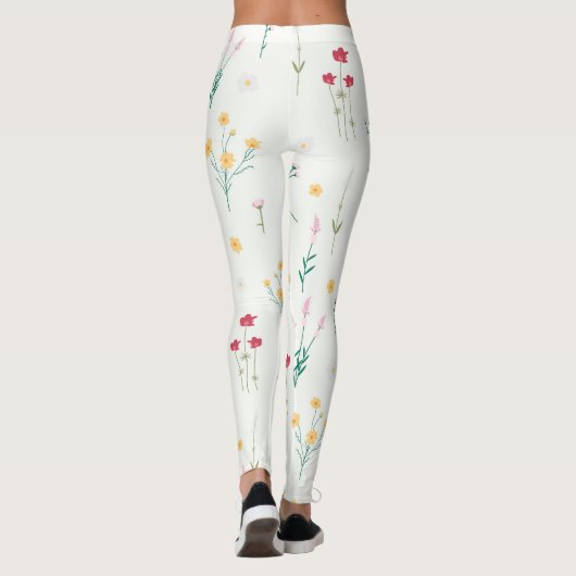 Blühende Blume Leggings (Rückseite)