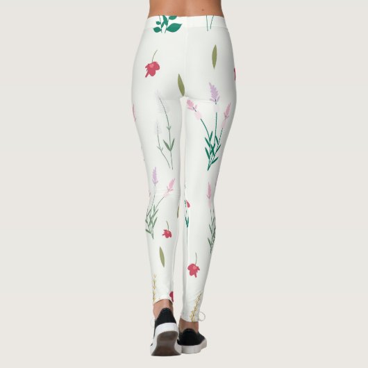Blühende Blume Leggings (Rückseite)