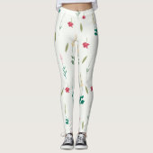 Blühende Blume Leggings (Vorderseite)
